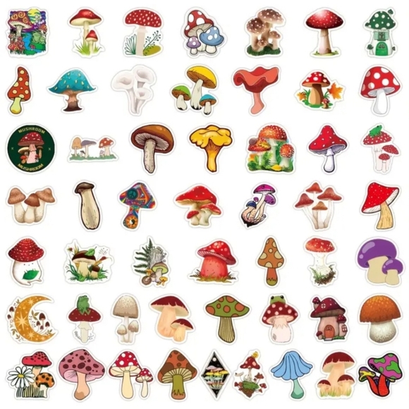 Mushrooms Sticker Pack - 50 Stickers - Picture 8 of 12